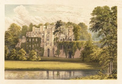 英格兰沃里克郡盖斯克利夫。1880年（雕刻） 作者 亚历山大·弗朗西斯（后）莱登
