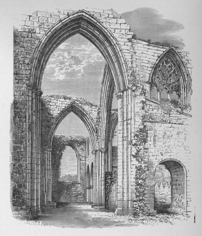 Transept拱门，Bolton Priory，c1880，1897年 作者 亚历山大·弗朗西斯·莱登
