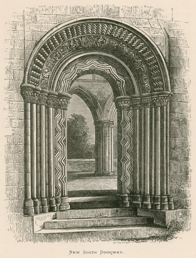 Jedburgh Abbey，新南门口 作者 亚历山大·弗朗西斯·莱登