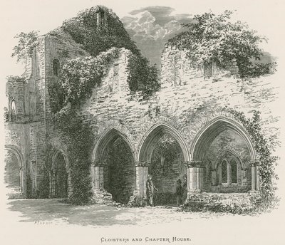 Netley Abbey，Cloisters and Chapter House 作者 亚历山大·弗朗西斯·莱登