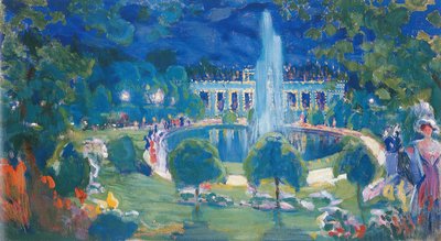 喷泉，约1908年。 作者 亚历山大·费奥多罗维奇·高什