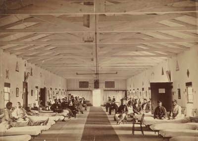 军械库广场医院，K病房的内部，约1863年。 作者 亚历山大·加德纳。