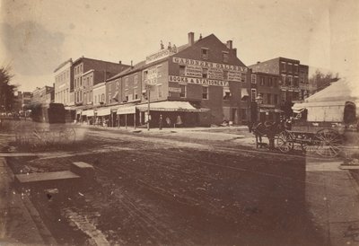 加德纳画廊，华盛顿特区第7街和D街，1864年。 作者 亚历山大·加德纳