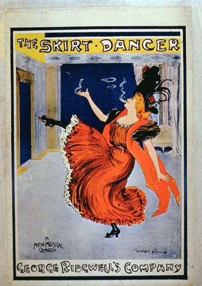 海报广告&39;The Skirt Dancer&39;，由George Ridgwell&39;s Company执行 作者 Alexander Hay Ritchie