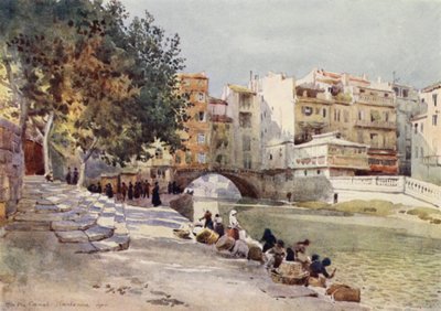 纳博讷，"Le Canal Des Deux Mers"（彩色石版画） 作者 亚历山大·亨利·哈勒姆·默里