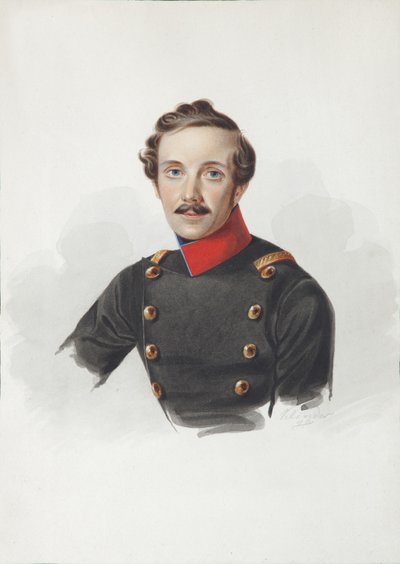阿里斯特·费奥多罗维奇·冯·格斯多夫的画像1805-1883，1840年 作者 Alexander Ivanovich Klünder
