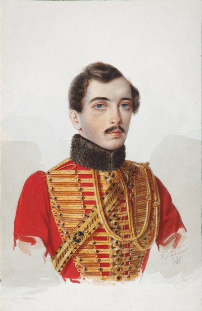 内华达·诺沃斯科夫采夫的肖像，1839年 作者 Alexander Ivanovich Klünder