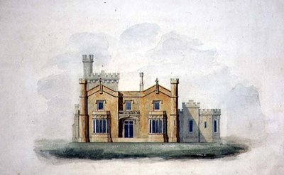为纽约泰瑞镇的林德赫斯特房屋设计 作者 Alexander Jackson (attr. To) Davis