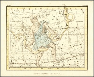 1822 - 亚历山大-贾米森（Alexander Jamieson）--蛇夫座（和索比斯基）。 作者 亚历山大·杰米森