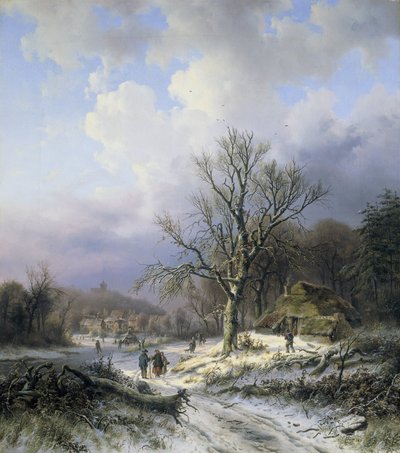 雪景 作者 亚历山大·约瑟夫·戴瓦耶