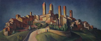圣吉米尼亚诺，1922年 作者 Alexander Kanoldt