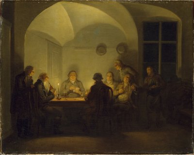卡片玩家，1815年 作者 亚历山大·劳瑞斯（AlexanderLauréus）