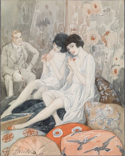 闺房中的女人》，1929年 作者 亚历山大·彼得罗维奇（Alexander Petrovich）