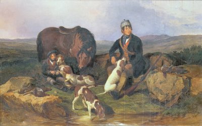 松鸡射击，1848年 作者 亚历山大·罗尔夫