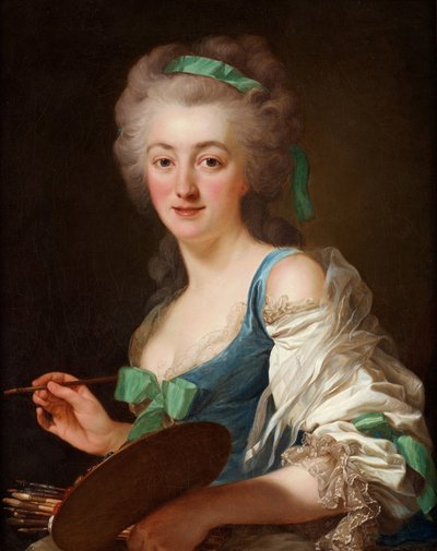 安妮-瓦拉耶-科斯特1744-1818年的肖像，1783年。 作者 亚历山大·罗斯林