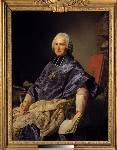 Joseph Marie Terray (1715-1778) Abbe of Molesmes 的肖像，部长 Alexandre Roslin (1718-1793) 1774 年作画 1,29x0,97 米。 凡尔赛宫，城堡博物馆 - 约瑟夫·玛丽·特雷 (1715-1778) 修道院院长、部长的肖像。 亚历克萨绘画 作者 亚历山大·罗斯林