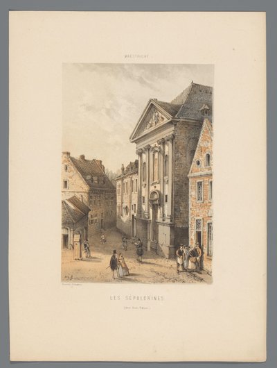 马斯特里赫特的 Bonnefanten 回廊
Les sépulcrins (dites Bons-Enfants)（物品上的标题）
马斯特里赫特古迹（系列标题） 作者 西蒙诺和图维（可能）