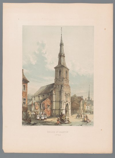 Sint-Truiden 的圣马丁教堂景观
Église de St. Martin à St. 作者 西蒙诺和图维
