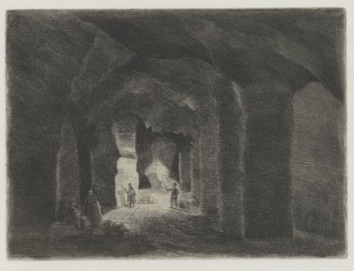 马斯特里赫特圣彼得堡的地下隧道系统 Près de la Meuse, 11 Eaux-Fortes（系列标题） 作者 亚历山大·舍普肯斯