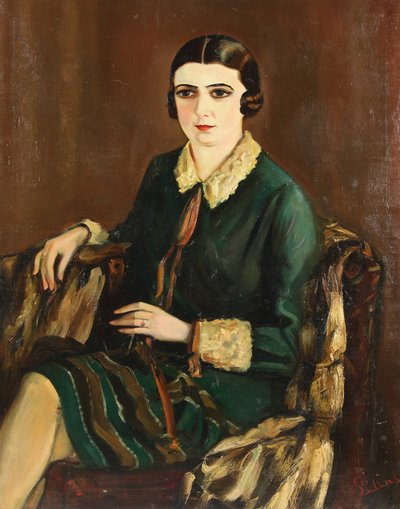莉莉娅-布里克1891-1978年的肖像，1921年 作者 亚历山大·西林斯