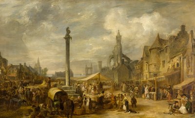 A Scotch Fair, c.1834 (oil on panel) 作者 亚历山大·斯纳·弗雷泽