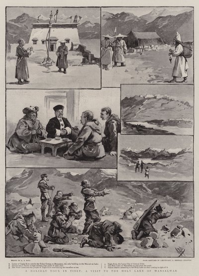 西藏度假之旅，参观Mansalwar圣湖 作者 Alexander Stuart Boyd