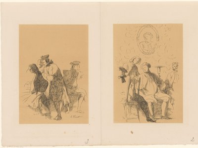 两组男子 作者 Cornelis Troost