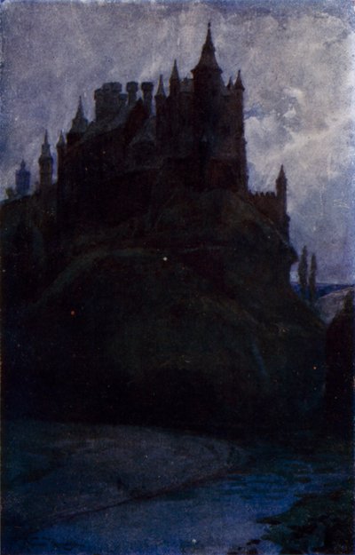 塞哥维亚城堡（彩色石版画） 作者 亚历山大·华莱士·雷明顿