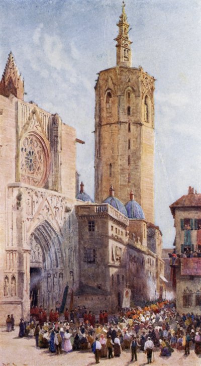 Mignelete，瓦伦西亚（彩色石版画） 作者 亚历山大·华莱士·雷明顿