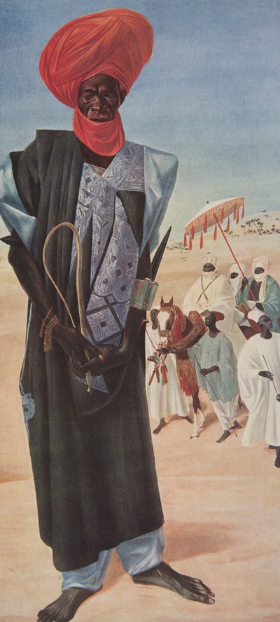 Magemma，马拉迪苏丹Sery Ussa骑兵队长，尼日尔领土，非洲绘画和绘画，在雪铁龙中心Afrique探险队执行，第二次Haardt Aud任务 作者 亚历山大·雅科夫列夫