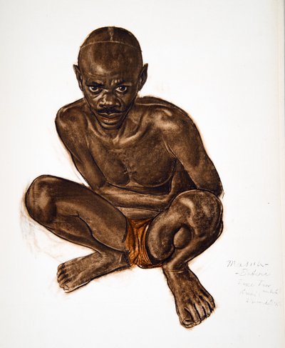Masua，Tike-Tik（Arebi）来自非洲卡通和绘画的Haut Ouelle，在非洲雪铁龙中心探险队执行，第二次是Haardt Audouin-Dubreuil任务，酒吧。巴黎，1927年（彩色床 作者 亚历山大·雅科夫列夫