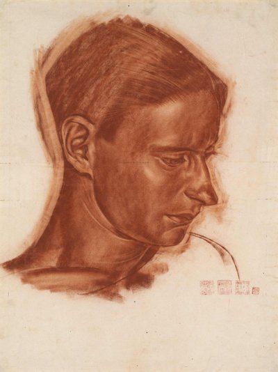 瓦西里·舒卡耶夫（Vasily Shukhaev）的肖像1887年至1973年，1910年代末 作者 Alexander Yevgenyevich Yakovlev