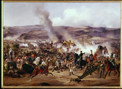拿破仑战争：1813 年 8 月 30 日，法军与普鲁士、奥地利和俄罗斯联军在波希米亚（捷克共和国）的库尔姆（今 Chlumec）之战，当时正值德国战役期间。亚历山大的绘画 作者 亚历山大·冯·科泽布