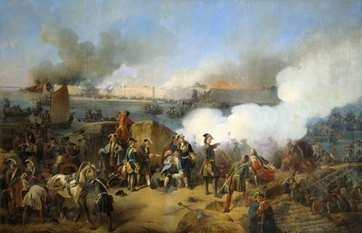 1702年10月11日，俄罗斯军队猛攻瑞典Nöteburg堡垒。 作者 亚历山大·冯·科泽布