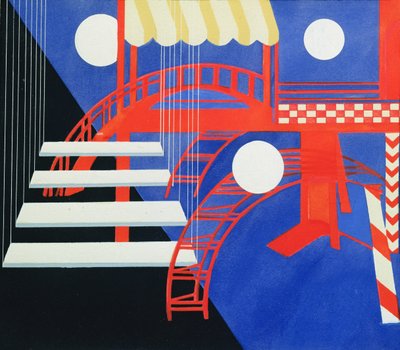 为《剧院装饰版》（Edition Decors de Theatre）设计舞台效果 作者 亚历山德拉·亚历山德罗夫娜·埃克斯特