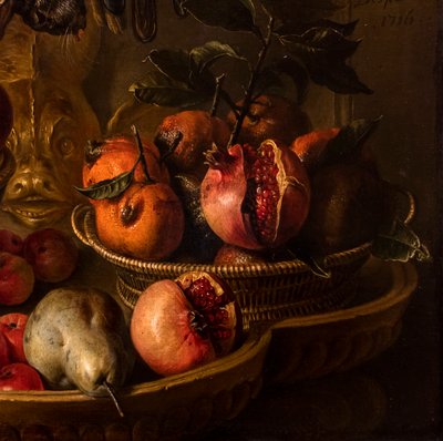 静物与奖杯，细节 作者 亚历山大·弗朗索瓦·德斯波特