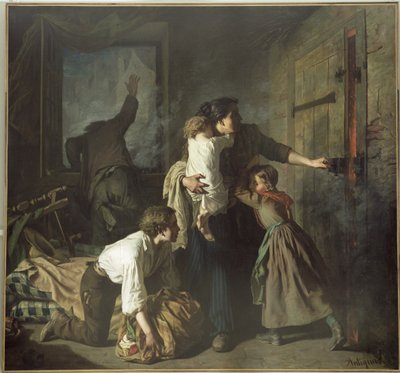 火，1850年 作者 亚历山大·安提尼亚（Alexandre Antigna）