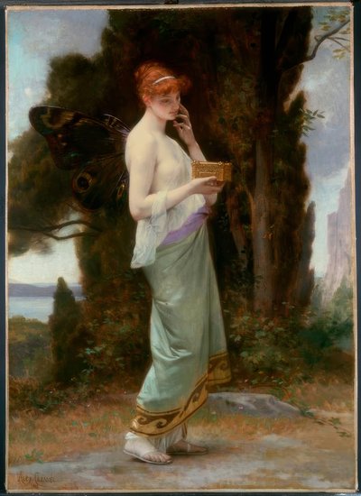 A.卡巴内尔，普罗塞皮纳（Proserpina）-宝石（Gem。）枪的普赛克（Psyche），1881年 作者 亚历山大·卡巴内尔（Alexandre Cabanel）