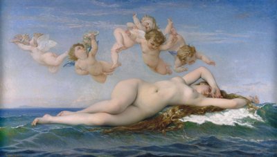 维纳斯的诞生 作者 亚历山大·卡巴内尔（Alexandre Cabanel）