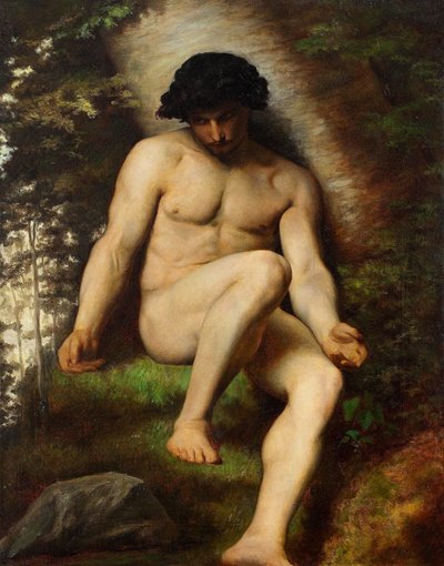 研究亚当为失落的天堂，c.1863 作者 亚历山大·卡巴内尔（Alexandre Cabanel）