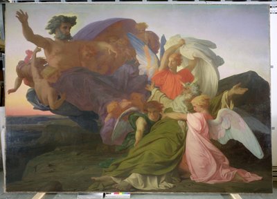 摩西之死，1851年（另见225067） 作者 亚历山大·卡巴内尔（Alexandre Cabanel）