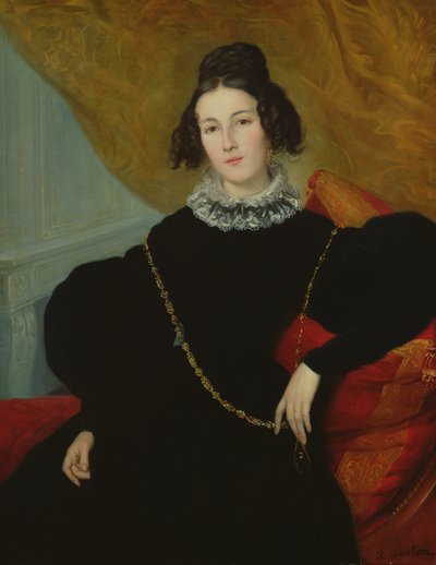 女士们的肖像 作者 Alexandre Francois Xavier Sigalon