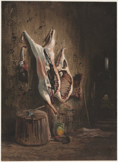 尸体，1840-1860年。 作者 亚历山大·加布里埃尔·戴尚