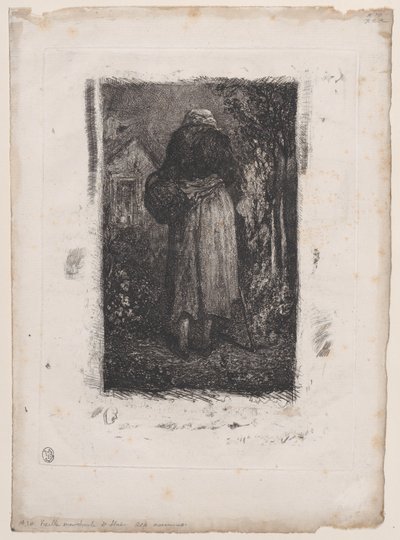 老乞丐女人，1833-38。 作者 亚历山大·加布里埃尔·戴尚