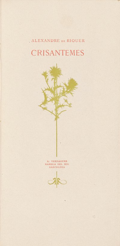 菊花 作者 亚历山大·德·里克尔