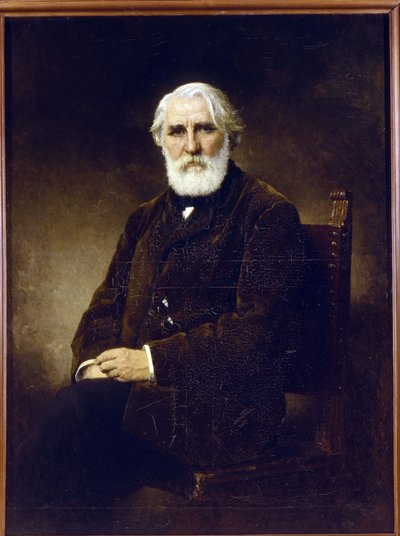 Ivan Tourgueniev - Portrait of the author Ivan S. Turgenev (1818-1883) - Peinture de Alexei Alexeyevich Harlamov (1840-1922) - 1875 - Oil on canvas - 144x108 - State Russian Museum, St. 作者 Alexei Alexevich Harlamoff