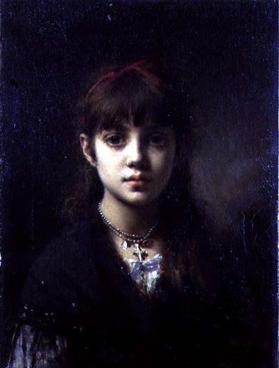 艺术家的女儿，1884年（另见65312） 作者 阿列克谢·阿列克谢维奇·哈拉莫夫