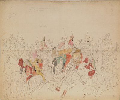 旁遮普的大君谢尔-辛格和他的法庭，1846年 作者 阿列克谢·德米特里耶维奇·萨尔蒂科夫