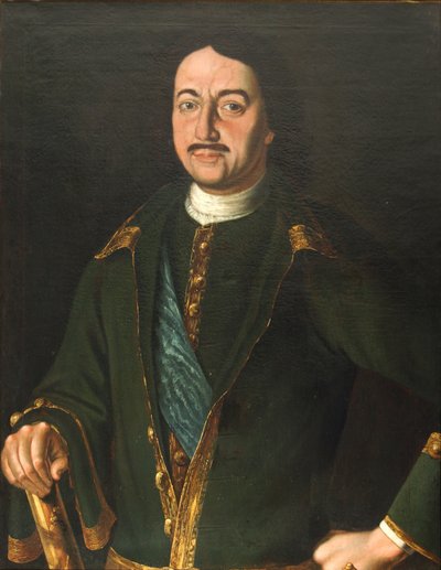 彼得一世皇帝的画像1672-1725，1758年 作者 阿列克谢·彼得罗维奇·安特洛托夫