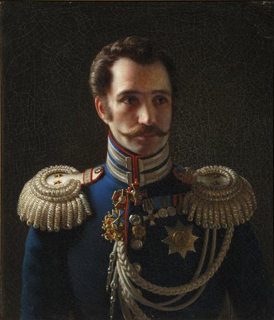 Leonty Vasilievich Dubelt 1792-1862，宪兵队参谋长的肖像，约1843年 作者 阿列克谢·瓦西里耶维奇·泰拉诺夫
